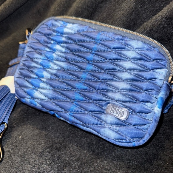 Lug Quilted Blue Crossbody Bag - Picture 4 of 11